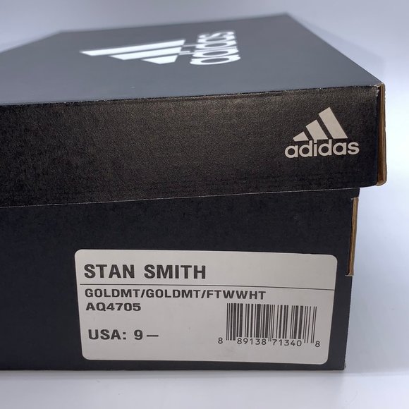 NEW Adidas Stan Smith Gold Black main image 5